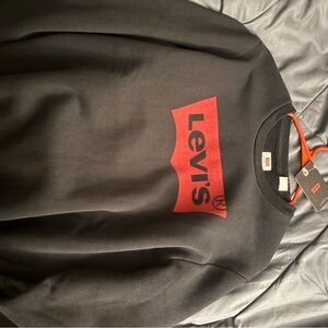 Levi's Black Sweatshirt with Red Logo